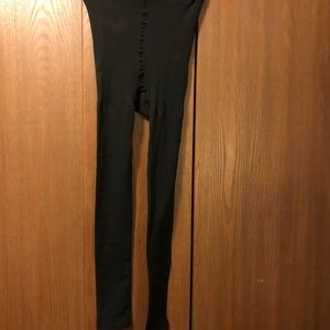 George brand sz 4 NWT Black fleece lined footless tights/leggings